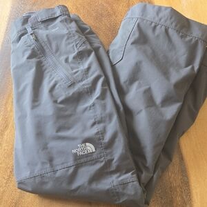 The North Face Kids Gray Snow Pants, 14/16, Some Wear On Cuffs